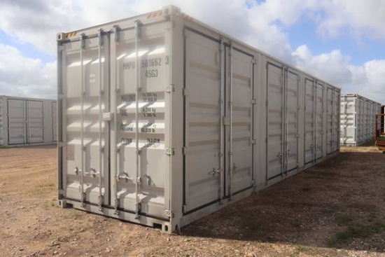 40' MULTI DOOR HIGH CUBE 1 TRIP SHIPPING CONTAINER