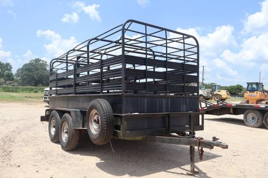 14' X 6' HOMEMADE LOWBOY BUMPER PULL TRAILER