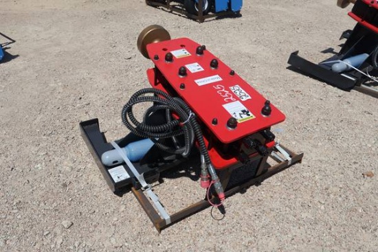 SKID STEER POST DRIVER W/8" CAP