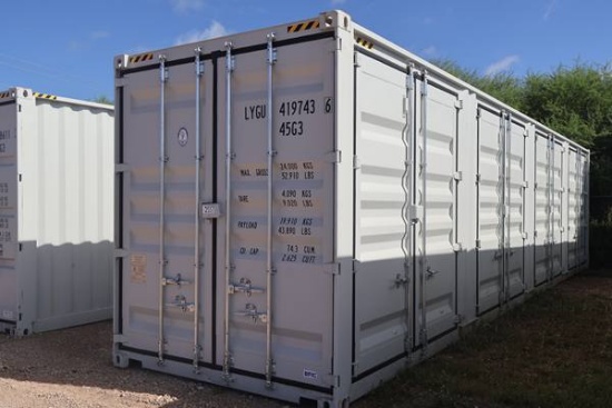 40' HIGH CUBE MULTIDOOR SHIPPING CONTAINER