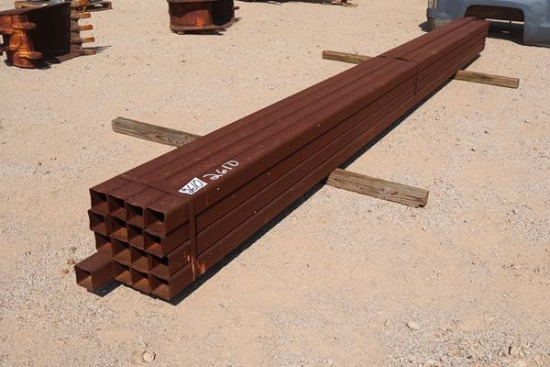 16- 21' X 4" 4" SQUARE TUBING