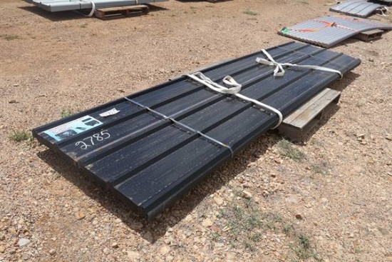 70- 3' X 12' BLACK METAL ROOF PANELS .4MM