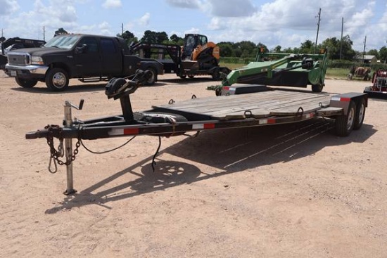2006 SKEETER 16' FLATBED BUMPER PULL TRAILER