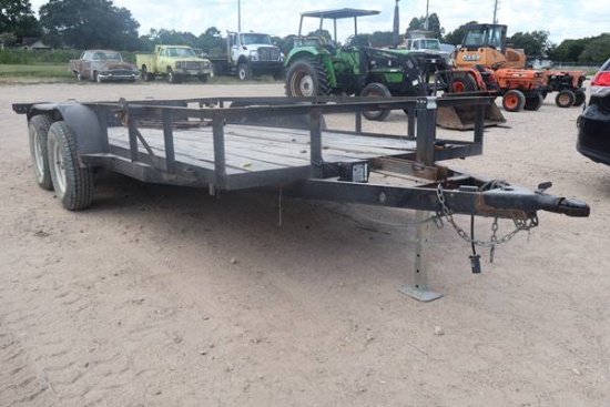 2015 C & M 16' LOWBOY TRAILER W//RAMPS
