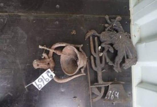 2 BELLS- COWBOY/HORSE BELL & LONGHORN BELL