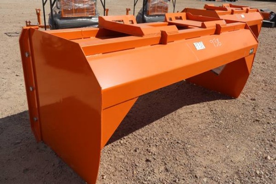 84" Wolverine Quick Attach Skid Steer Snow Pusher
