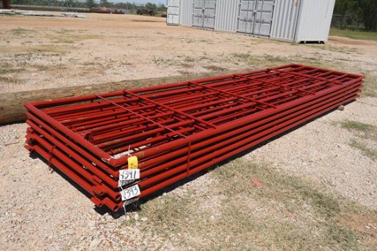 2-16' 6 RAIL RED GATES