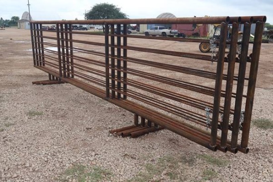 4-24' FREE STANDING PIPE PANELS, NO GATE