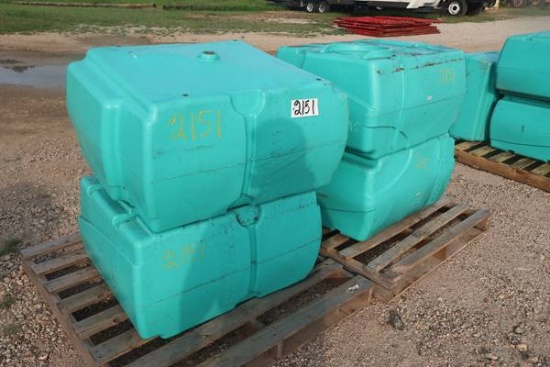 4-60 GAL POLY WATER TANK W/NO LID