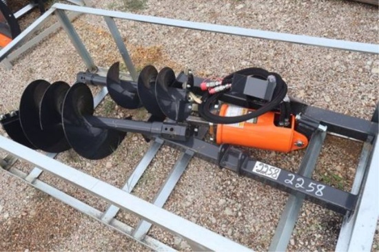 Quick Attach Skid Steer Auger Drive And Bit