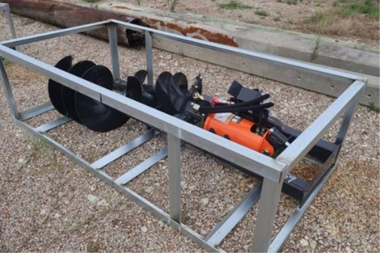 Quick Attach Skid Steer Auger Drive And Bit