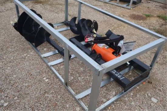 Quick Attach Skid Steer Auger Bit And Drive