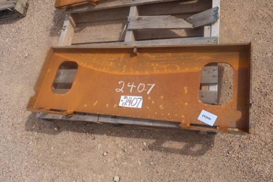 QUICK ATTACH WELDABLE PLATE FOR SKID STEER