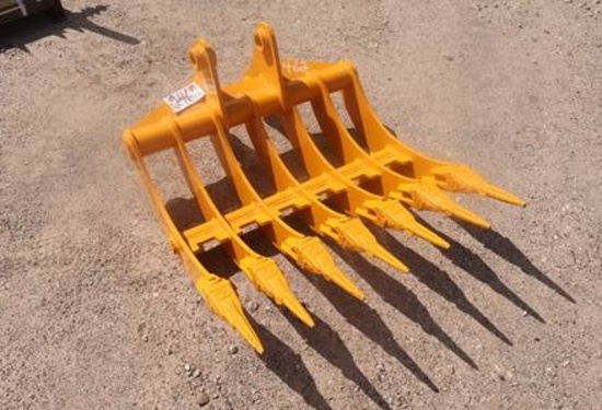 CAPTOK CAT 305 32" RAKE W/TEETH FOR EXCAVATOR