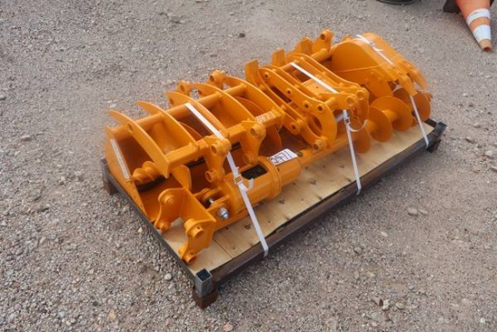 CAPTOK MINI EXCAVATOR ATTACHMNET SET QTY8