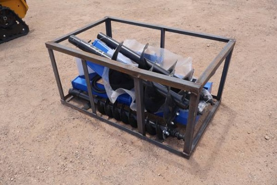 Agt Heavy Duty Skid Steer Posthole Digger