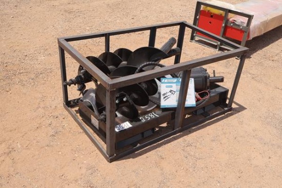 Agt Heavy Duty Skid Steer Posthole Digger