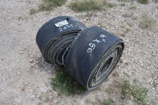 (2) CONVEYOR BELTS - 10" X 50', 10" X 30'