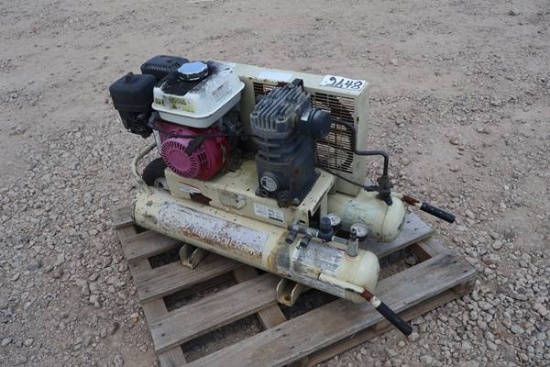 TWIN AIR TANK GAS POWERED AIR COMPRESSOR