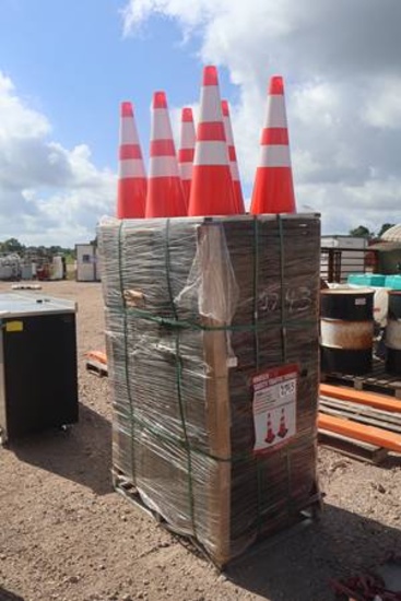 250 PIECES- UNUSED PVC SAFETY TRAFFIC CONES