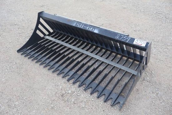 QUICK ATTACH SKID STEER 66" ROCK BUCKET
