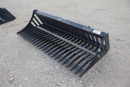 QUICK ATTACH SKID STEER 72" ROCK BUCKET