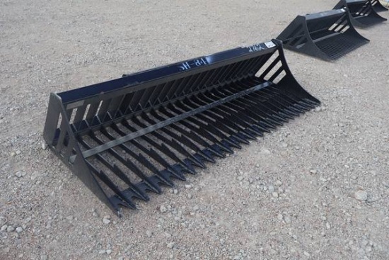 QUICK ATTACH SKID STEER 84" ROCK BUCKET