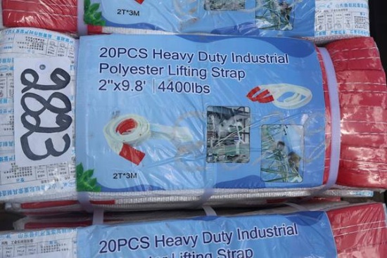 20 HEAVY DUTY POLYESTER LIFTING STRAPS