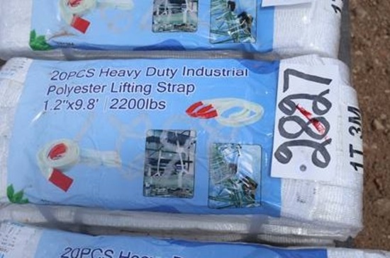 20 HEAVY DUTY POLYESTER LIFTING STRAPS 1" X 10'