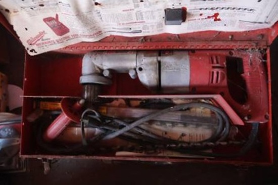MILWAUKEE ELECTRIC ANGLE DRILL, SOLDER GUN &