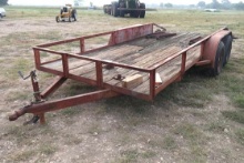 16' X 78" BUMPER PULL TRAILER