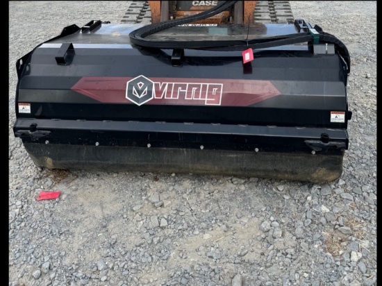 72” Virnig Broom Sweep Skidsteer Attachment