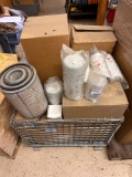 Pallet of Misc Forestry Equipment Air, Oil Filters and more