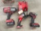Milwaukee M18 Red Lithium Impact Drills, Drill, Light & Charger