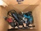 Box Lot of Corded & Air Tools