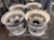 (4) 22.5 Aluminum & (4) 22.5 Steel Pilot Hub Wheels