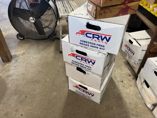 (4) Boxes Of Brake Shoe Kits Each box does one wheel