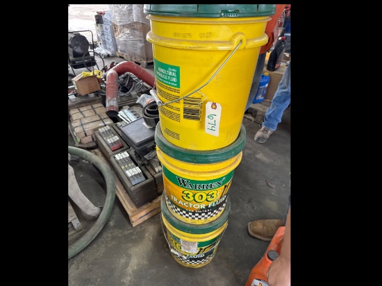 (2) Buckets of 303 Tractor Oil