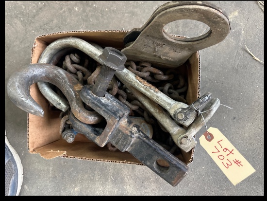 Tow Hooks, Cable Block and Chain