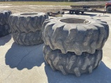 Set of (4) John Deere Skidder Wheels and Tires