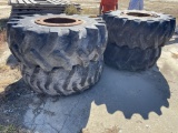 Set of (4) John Deere Skidder Wheels and Tires