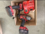 Milwaukee M18 Red Lithium 1/2â€ & 3/8â€ Impacts
