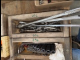 2 Wooden Box Lots of Sockets, & Ratchets