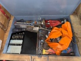Metal Box With Drill Bits Dremel Bits & More