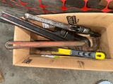 Box Lot of Large Pipe Wrenches (One End Of