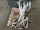 Box Lot of Large Wrenches