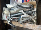 Box Lot of Zip Ties, Grease Gun & More