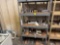 Metal rack with contents