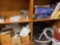 Bookshelf and contents