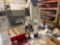 Table and pneumatic drill only with red toolbox